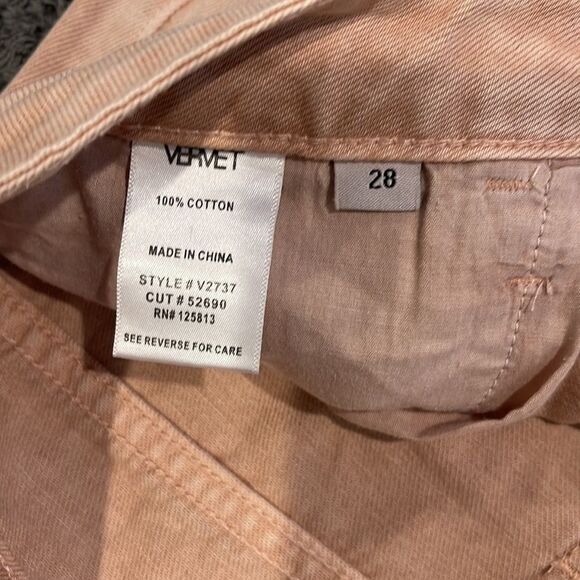 Vervet Vintage Crop Flare in Misty Rose - Picture 9 of 10